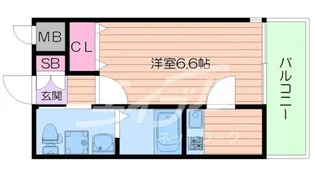 W.O.B.KYOBASHI【6階】の間取り