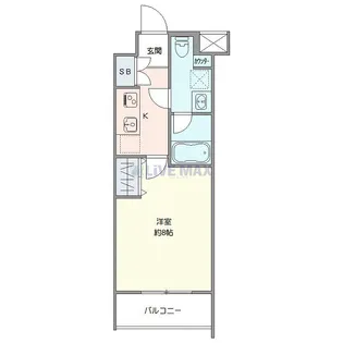 メイクスデザイン学習院下【2階】の間取り