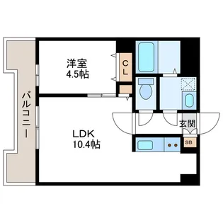 UURコート札幌北三条【11階】の間取り