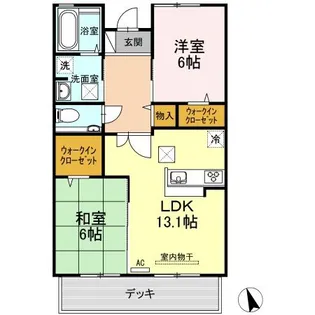 プリマヴェーラ C棟【1階】の間取り