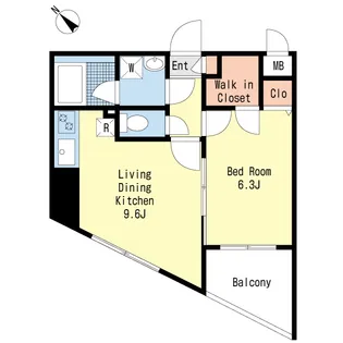 ECLAIR【6階】の間取り