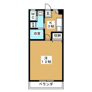 コーポ南木10【2階】の間取り