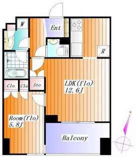 パークハウス平河町【14階】の間取り