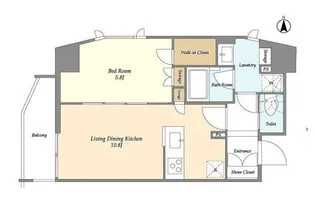CASSIA上野入谷【9階】の間取り