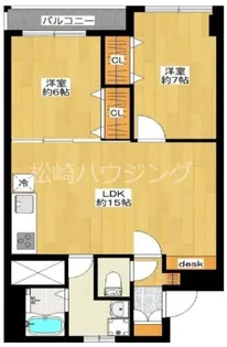 石井ガーデンマンションII【2階】の間取り