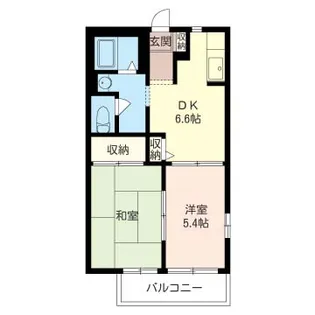 サニーフラット【1階】の間取り