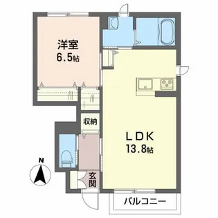 ルミエール A【1階】の間取り