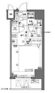 ZOOM横浜【11階】の間取り