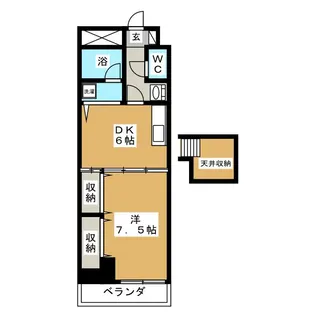 プロミネンス中川14【4階】の間取り