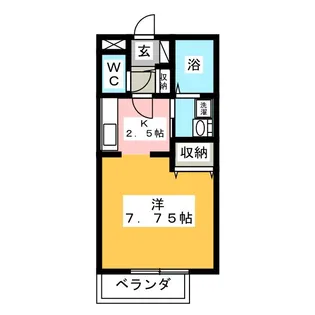 ソレジオグリーン【2階】の間取り