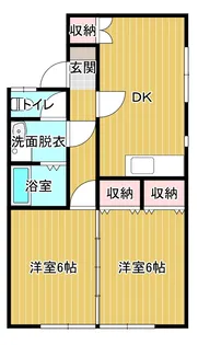 ドミール・ドゥ【1階】の間取り