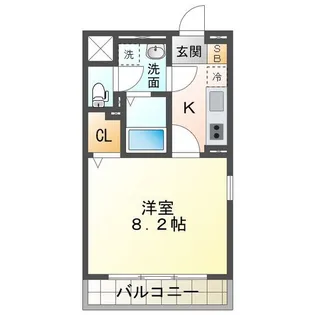 ロイヤルハートピア江戸橋【1階】の間取り