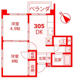 清水ビル【3階】の間取り