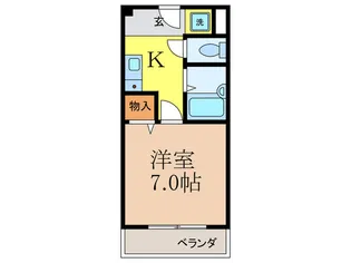 ジュネス大手【2階】の間取り