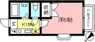 ハイツクレマチス【1階】の間取り