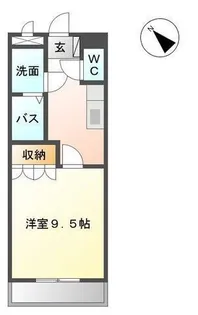 グランヴェルデ 月平【1階】の間取り