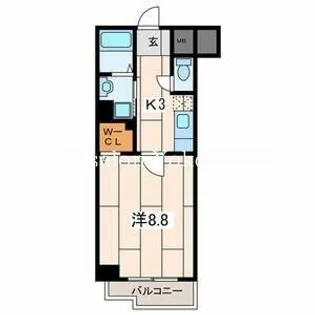 ルミエール横浜【9階】の間取り