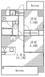 SAKURAレジデンス【2階】の間取り