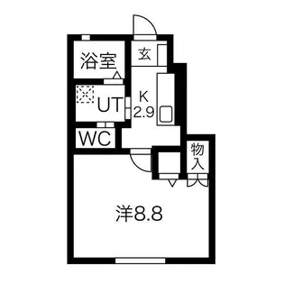 ルーブル大沼II【1階】の間取り