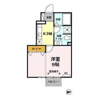 メゾンフローラル駅東103【1階】の間取り
