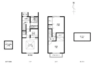 ポポラーレ幸【1階】の間取り