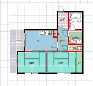 森塚第7マンション【2階】の間取り