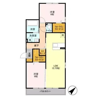 パラディーゾ【3階】の間取り