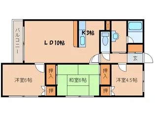 メゾンド発寒【1階】の間取り