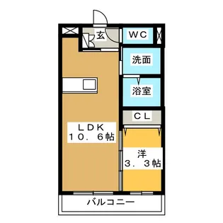 VeneziaII【1階】の間取り