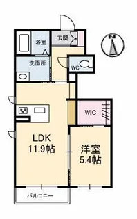 Gardens天神【1階】の間取り