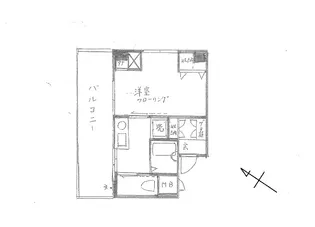 第1富喜マンション【5階】の間取り