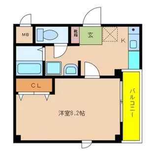 ビアンフェ【3階】の間取り