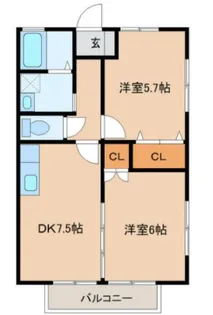 クレア錦町(CREA錦町)【1階】の間取り