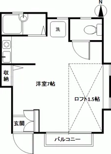 ボヌール【1階】の間取り