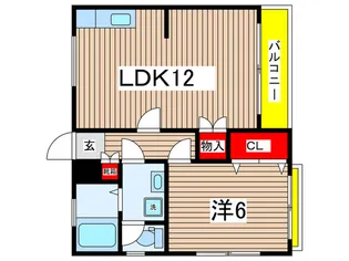 メゾンドイズミA【2階】の間取り