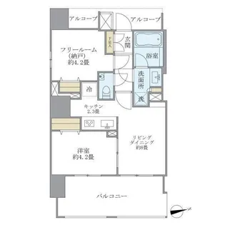 Premier市谷薬王寺【10階】の間取り