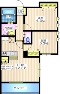 モンテベルデ【2階】の間取り