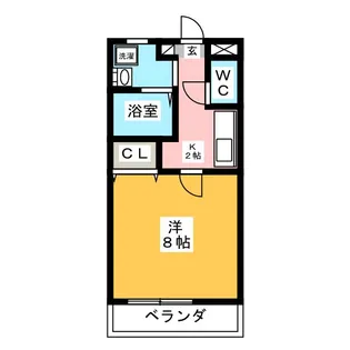 CASA・VERDE (カーサ・ヴェルデ)【1階】の間取り