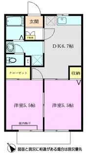 ゼルコバハウス【1階】の間取り