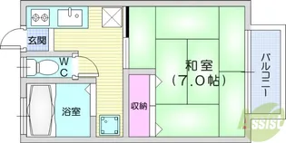菅原アパート2【2階】の間取り