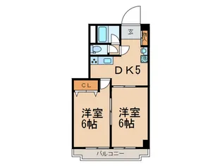 駒沢オリンピックマンション【2階】の間取り