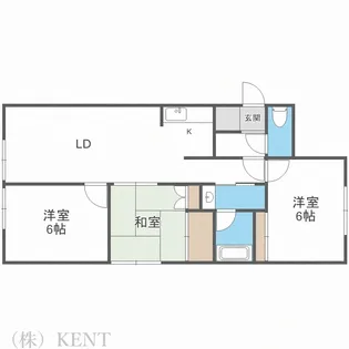 シャレード藤P棟【2階】の間取り
