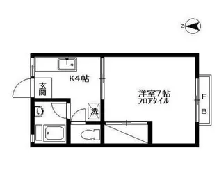 ハイムカメリア【1階】の間取り