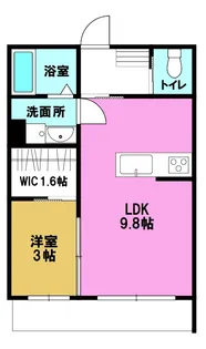 アフィシオン【1階】の間取り