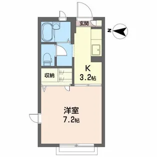 シャーメゾン才天 B【1階】の間取り