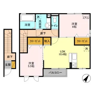 メゾン浅香【2階】の間取り
