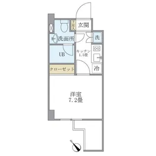 KDXレジデンス門前仲町【7階】の間取り