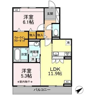 ハーベスト大塚【3階】の間取り