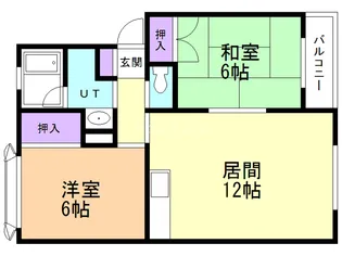 アルファコートMIMI【1階】の間取り