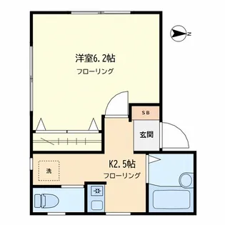 クレール柿の木坂【1階】の間取り